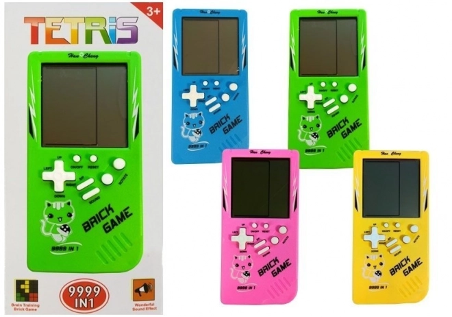 Joc electronic Tetris de culoare albastră