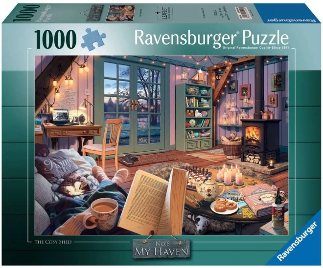 Puzzle Ravensburger Moje Refugiu: Cameră Confortabilă 1000 Piese