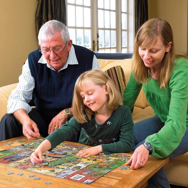 Puzzle de familie Chytání Santy 350 piese