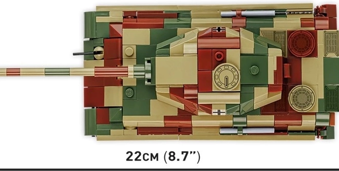 Model tancului Tiger II Königstiger din piese de plastic
