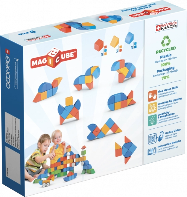 Setul Geomag Magicube cu 9 forme