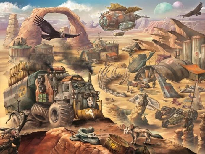 Puzzle Ravensburger deșert apocaliptic 1500 piese