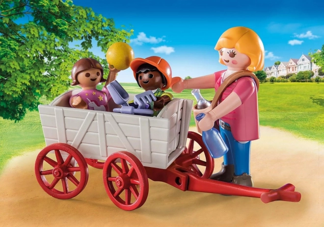 Set de joacă City Life cu cărucior Playmobil