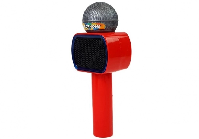 Microfon karaoke wireless cu difuzor Bluetooth pentru copii roșu