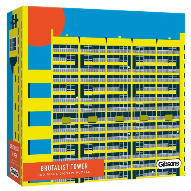 Puzzle brutalist Trellick Tower Londra 500 piese