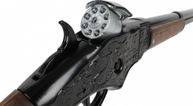 Pușcă metalică de cowboy cu 8 cartușe