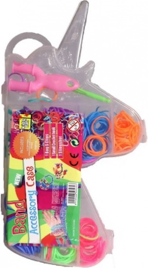 Set de elastice colorate Loom 380 bucăți