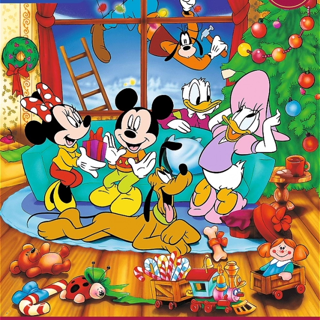 Puzzle Disney Mickey Mouse și prietenii Crăciun 600 piese