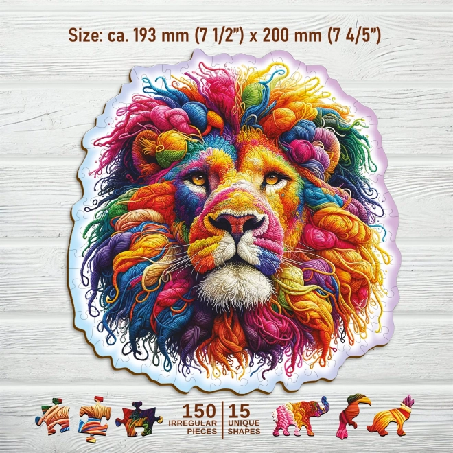 Puzzle din lemn cu lev WOODEN CITY