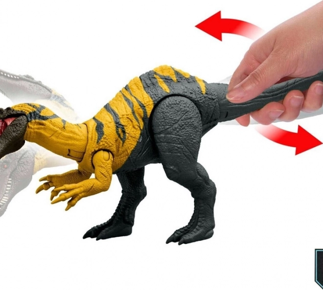 Figurină dinozaur Ceratosuchops Jurassic World cu răget sălbatic și părți mobile