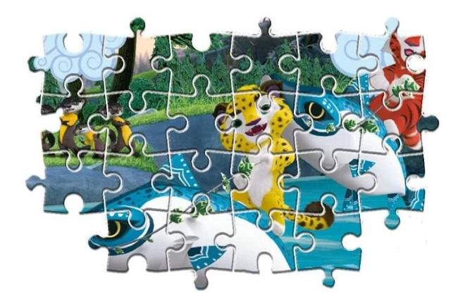 Puzzle Clementoni Leo și Tig pe apă MAXI 24 piese