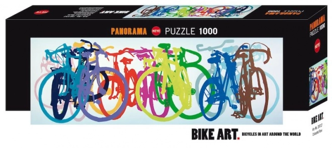 Puzzle panoramic himere Artă biciclete - 1000 piese