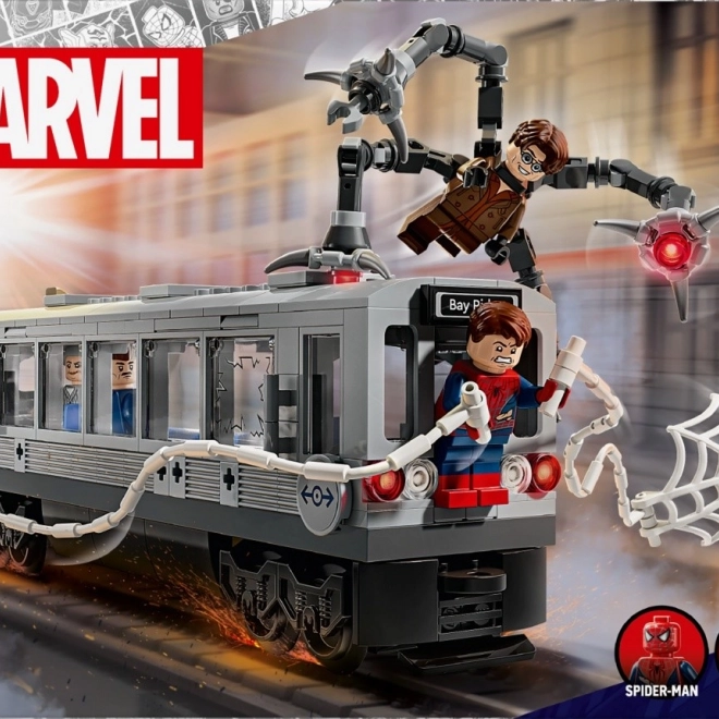Spider-Man vs Doc Ock - scenă în metrou LEGO Super Heroes