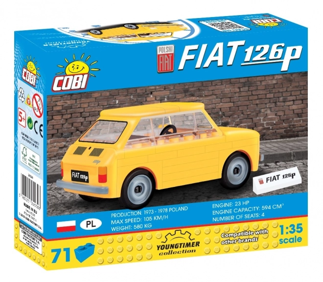 Set de construcție 71 piese Fiat 126P