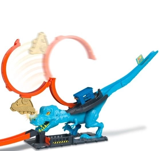 Pista de curse Hot Wheels City Bucla T-Rex
