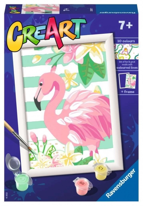 CreArt pictură după numere râul flamingo