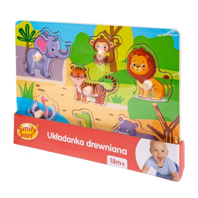 Puzzle din lemn zoo