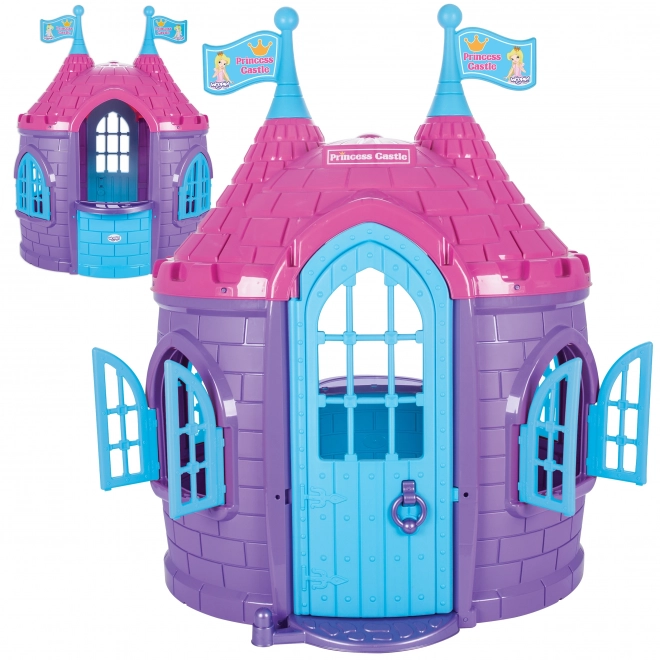 Căsuța de grădină Woopie castel pentru prințesă și cavaler violet