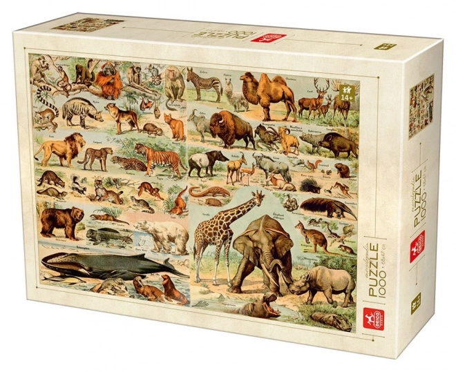 puzzle enciclopedie: animale sălbatice 1000 de piese