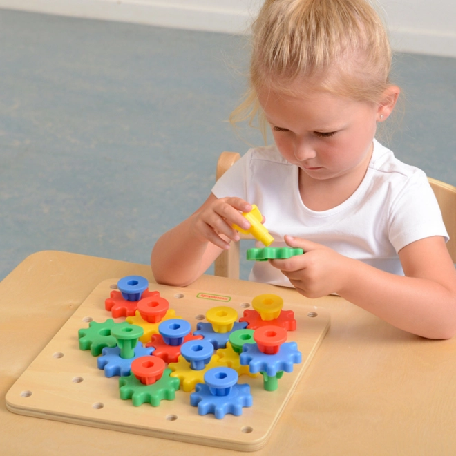 Tablă Montessorie cu roți dințate Masterkidz
