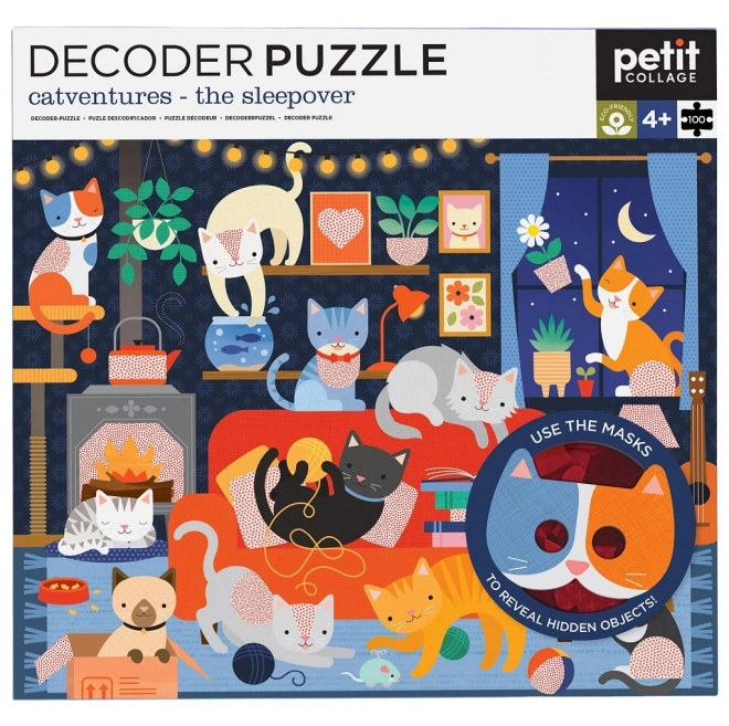 Puzzle 3D cu Pisici - Petit Collage