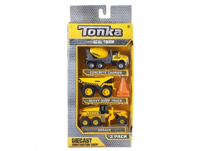 Set jucării de construcții Hasbro Tonka, 3 mașini