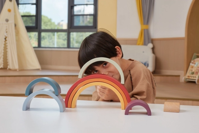 VIGA PolarB Puzzle Curcubeu Lemn Montessori