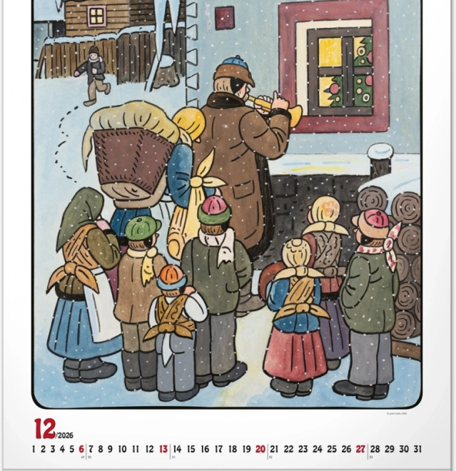 calendar de perete Josef Lada 2026