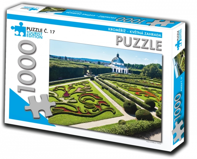 Puzzle turistic Kroměříž - Grădina Květná 1000 piese