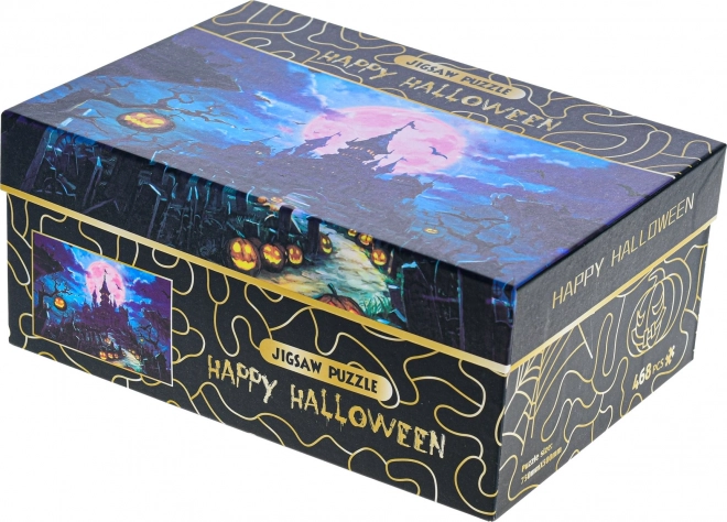 Puzzle Halloween fericit: Castel Bântuit 468 piese