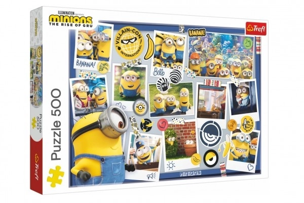 Puzzle TREFL Minionii: Colectia Foto Nebuna 500 de Piese