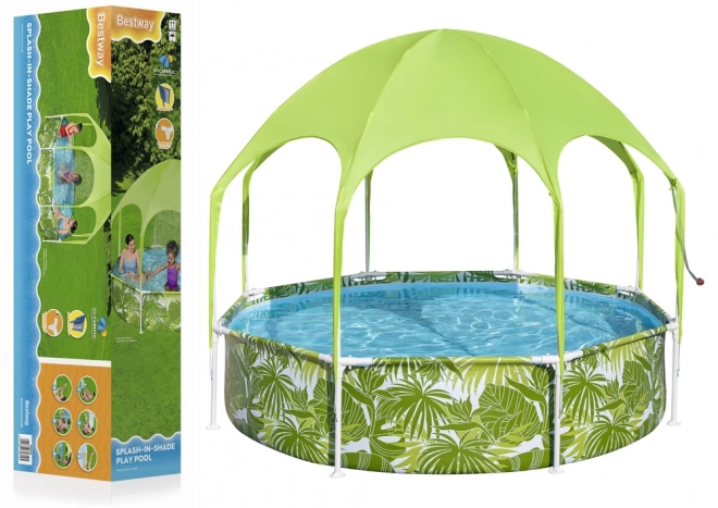 Piscină de grădină pentru copii 244 cm x 51 cm Bestway 56432 Verde