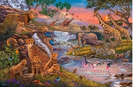 Puzzle regatul animalelor 3000 piese Ravensburger