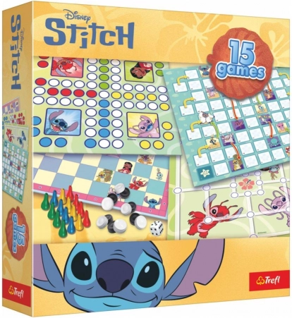 Set de 15 jocuri STITCH – jocuri de societate pentru familie