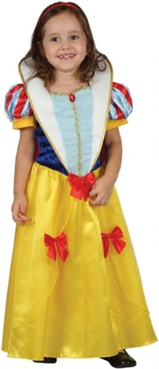 Rochie de carnaval Albă-ca-Zăpada pentru copii 92-104 cm