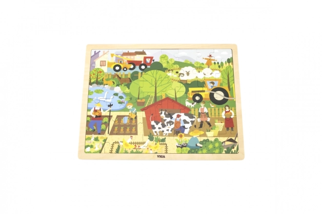 Puzzle lemn cu tema Ferma