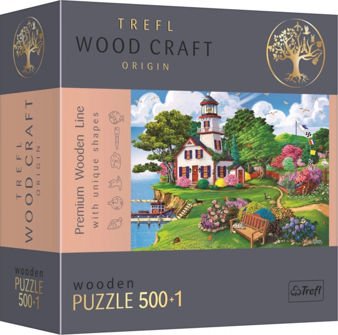 Puzzle din lemn TREFL Wood Craft Origin Letní útočiště 501 piese