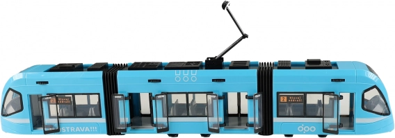 Tramvai modernă Ostrava albastră 47 cm
