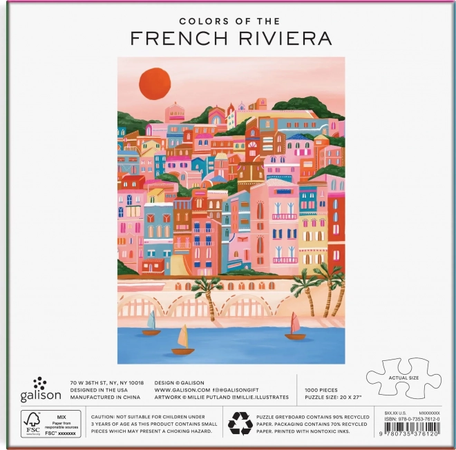 puzzle riviera franceză 1000 de piese