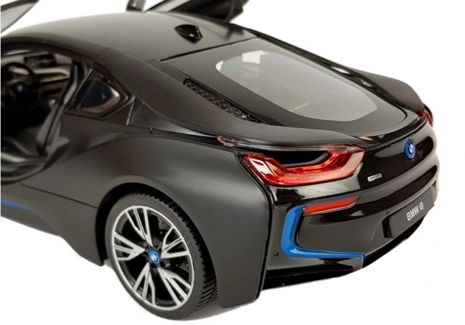Auto R/C BMW i8 Rastar 1:14 negru uși automate