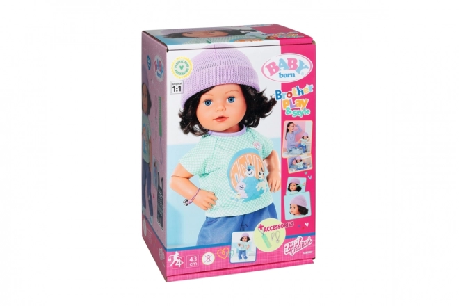 Frățiorul mai mare BABY born Play & Style, 43 cm