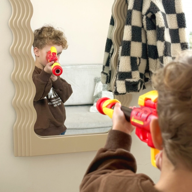 Pistol cu biluțe din spumă cu mască pentru copii - set automat 11 piese
