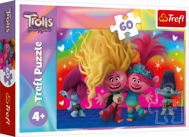 Puzzle Trolls Prietenii Trolls 60 piese