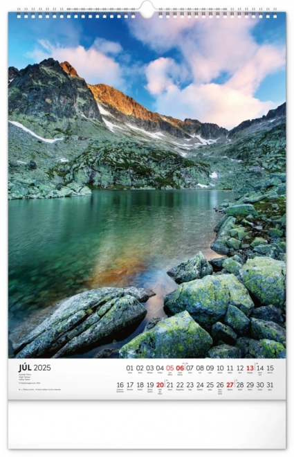 calendar de perete Tatry 2025