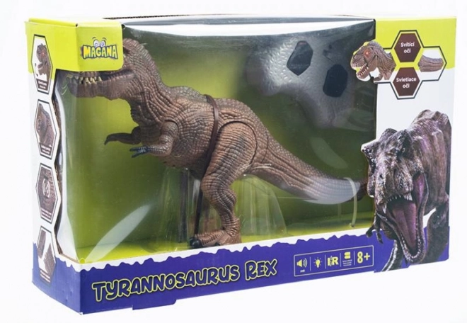 Dinozaur telecomandat Tyrannosaurus Rex cu efecte luminoase