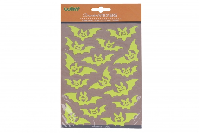 Nalepci decorative fosforescente cu lilieci pentru Halloween