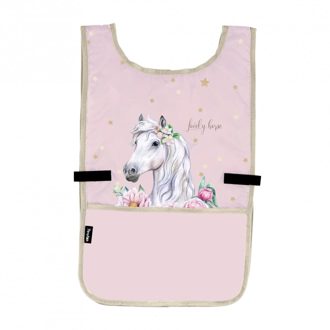 Poncho șorț cal romantic