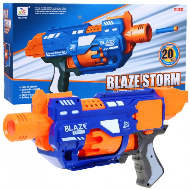 Pistol electric pentru copii Blaze Storm cu 20 de proiectile din spumă