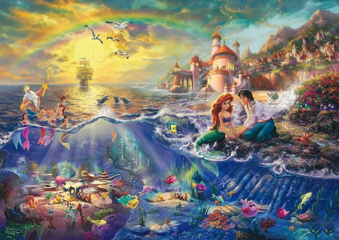 Puzzle Mica Sirenă Ariel 1000 piese