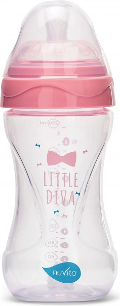 Sticluță 330 ml, Roz transparent